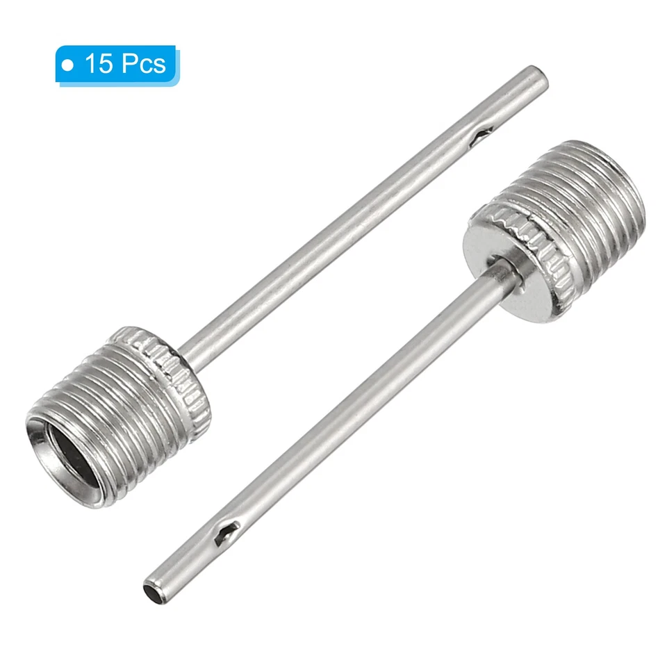 15Pcs Stainless Steel Sports Ball Pump Needle Inflate Pump Inflation Needle Foto 3 de 4