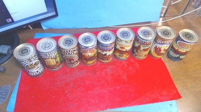 Vintage-HUBER BREWING Co.- 9- Historical breweries Beer cans- EMPTY--BTM opened