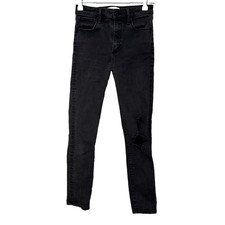 Abercrombie  Fitch Super Skinny Ankle High Rise Womens 0/25 Faded Black Jeans