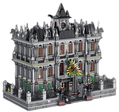 3-Level Lunatic Asylum Hospital Building Blocks Set | 7,500-Pieces | GJ-LA