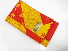 7784183: JAPANESE KIMONO / YUKATA OBI / UNUSED / WOVEN FLOWER