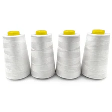 4 Cones of 3000 Yards Each Spool Thread for All Purpose, Serger, Overlock, Qu...
