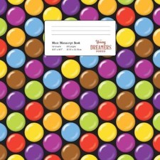 Music Manuscript Book: Coated Candy, Large Kids Stave Paper (Musicians Notebook)