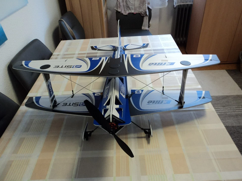 E-flite Flat Foamy 4-Site 3D FF 800mm RC Airplane BNF Smart Telemetry - Image 2 of 4