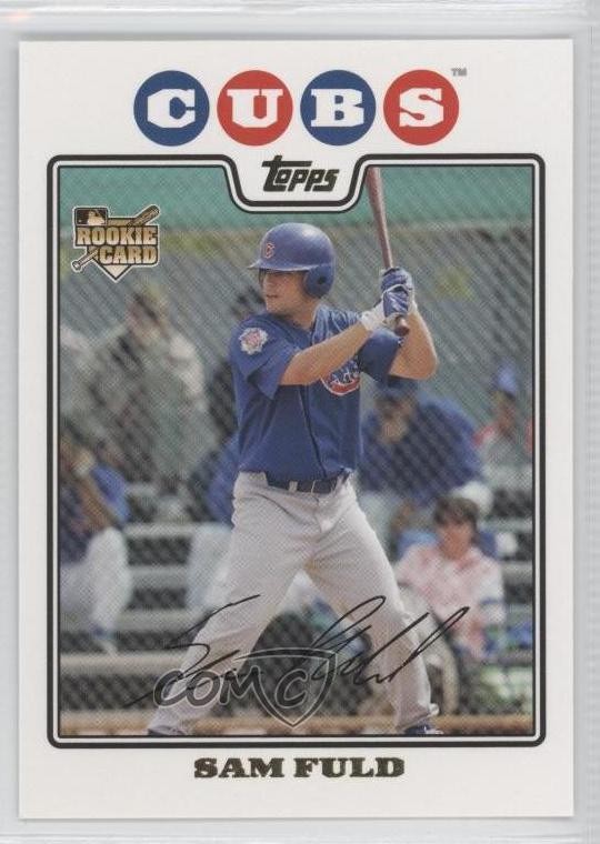 2008 Topps Gold Foil Sam Fuld #96 Rookie RC 0r9