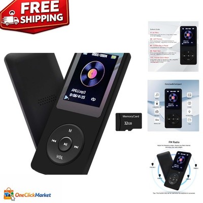 32GB Portable HiFi MP3 Player with Built-in Speaker   Lossless Sound Excellence