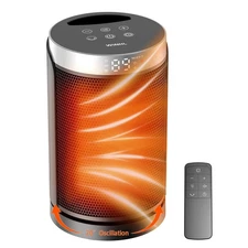 WINHL 1500W Portable Electric Space Heater with Thermostat & Remote Indoor Home