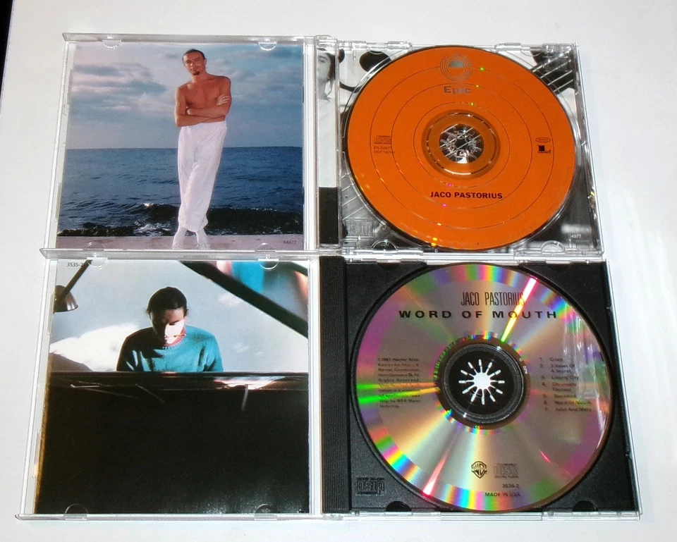 2 CD Lot Jaco Pastorius Like New Cond Self Titled Jaco Pastorius & Word Of Mouth Foto 3 de 4