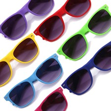 Rubber Coated Retro 70's 80's Sunglasses Matte Soft Feel 7 Colors Hipster Fixie