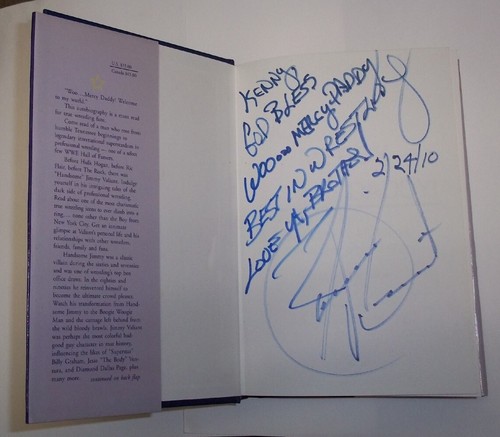 signed Woo..Mercy Daddy! The Jimmy Valiant Story WWE Hall Fame hardcover Kenny - Picture 2 of 20