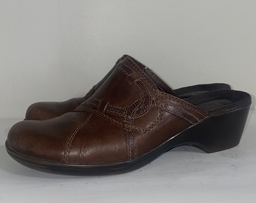 clarks bareable mules brown leather womens 7 - 第 3/6 張圖片