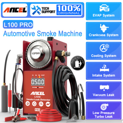 ANCEL L100 Pro Car EVAP Smoke Machine Built-in Air Compressor for Leak Testing