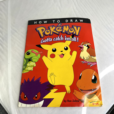How To Draw Pokemon Gotta Catch  em All By Ron Zalme And RoseArt Sketch Pad 1999