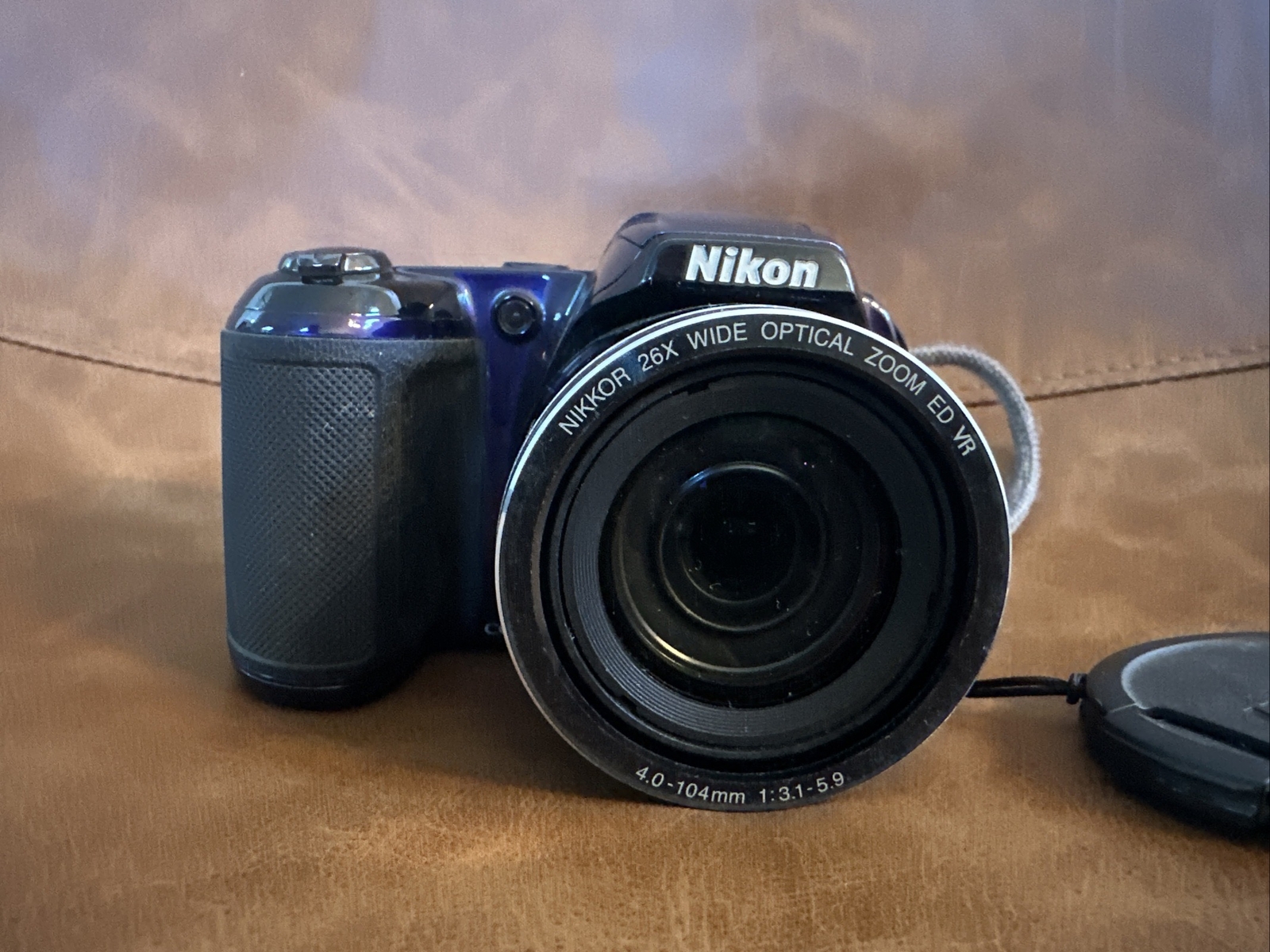Blue Nikon COOLPIX L810 16.1MP 26x Optical Zoom Digital Camera Tested