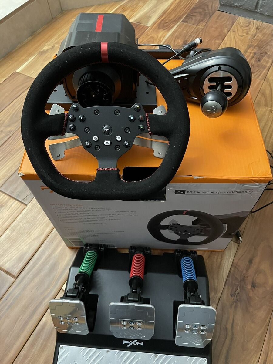 PXN V10 Force Feedback Steering Wheel, 100% Working Read Description