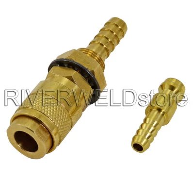 RIVERWELD Gas & Water Quick Connector Fitting Hose Connector Tig Welding Machine