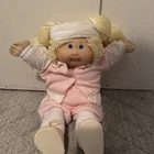 Vintage 1985 Coleco Cabbage Patch Kid Doll Blonde Hair Original Outfit