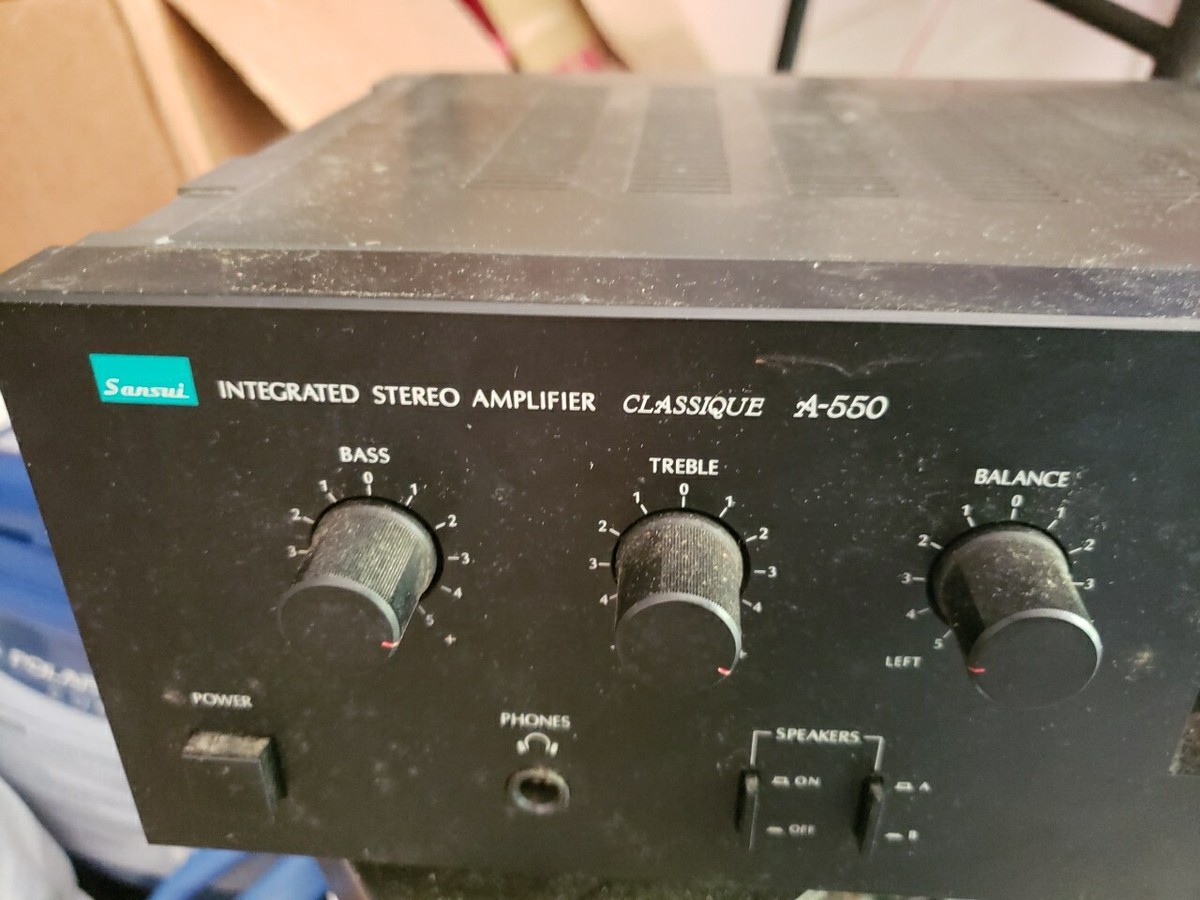 Sansui Classique A-550 Intergrated Stereo Amplifier - Works! | eBay