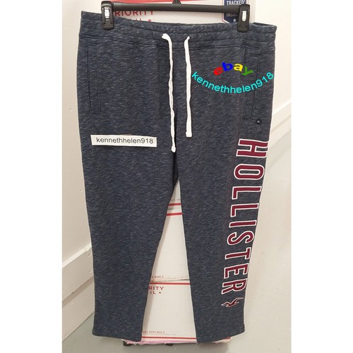 HOLLISTER MENS LOGO STRAIGHT LEG 
