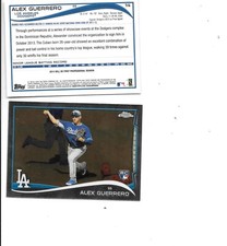 Alex Guerrero 2014 Topps Chrome Baseball RC #14 BOGO FREE LA Dodgers