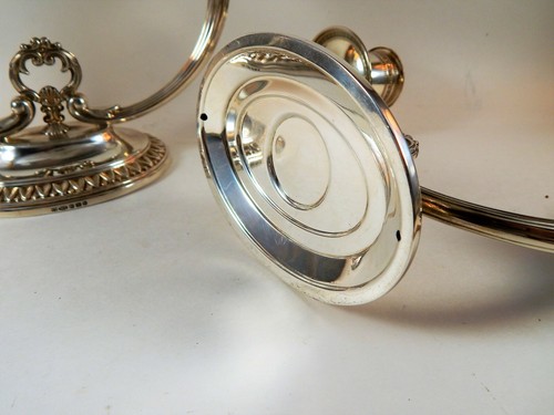 Elizabeth II Sterling Silver Candlesticks By VS Ltd Birmingham England 21 Troy - Picture 5 of 12