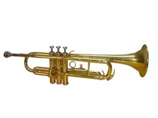 SUMMER SALE Trumpet Bb with 7C M/P for Standard Student or Beginner Brass Finish
