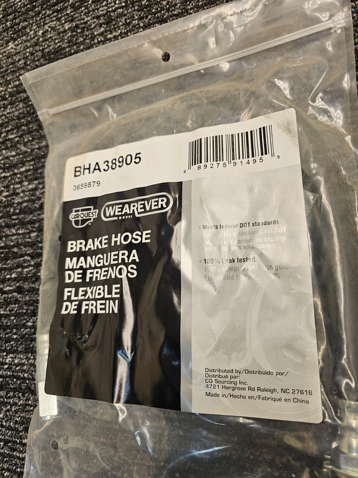 (QTY 3) For 1990-1998 Buick Skylark Front Left Brake Line Hose BHA38905 - Image 2 of 4