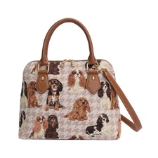 Signare Tapestry Hand Shoulder Crossbody Bag For Woman Animal Pet Dog Design