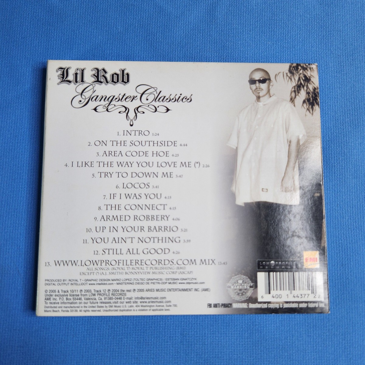 Lil Rob – Gangster Classics - CD 2005 Chicano Hip Hop Rap
