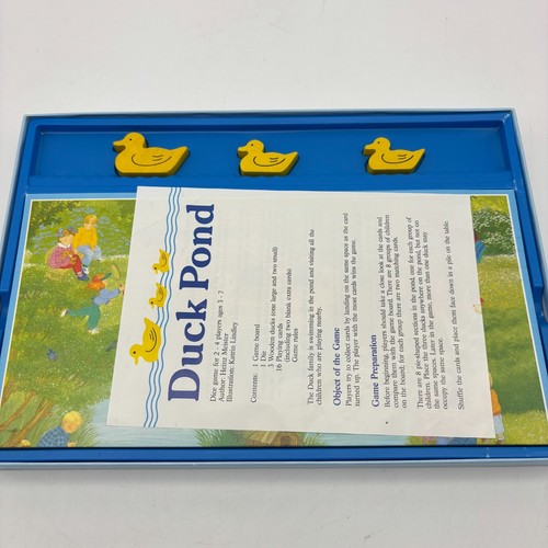 VINTAGE Duck Pond Game COMPLETE Ravensburger 1991 Family Kids Children Wooden - Picture 3 of 10