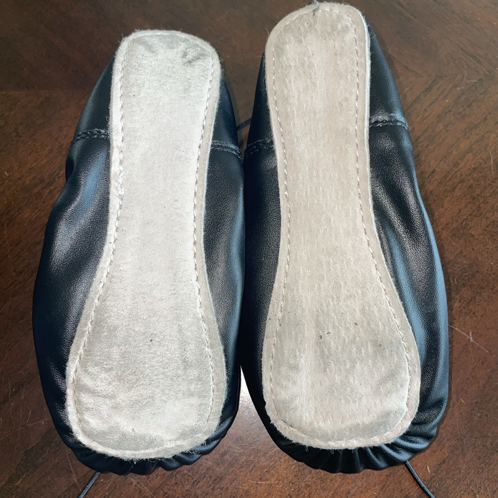 SAOLA FREESTYLE Ciabatte da Balletto Nere Bambino 13 M Suola in Pelle Ottime Condizioni