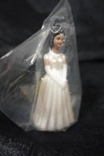 Debutante - lady in white formal dress 3" cake topper / vintage / wedding / NEW