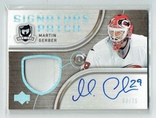 05-06 UD Upper Deck The Cup Signature Patches  Martin Gerber  /75  Patch  Auto