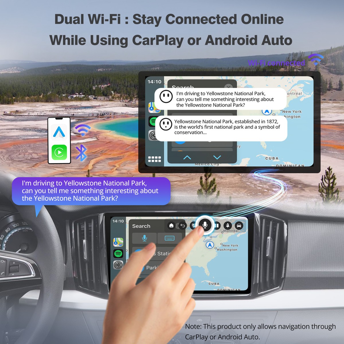 ATOTO AD5 AI Box-Wireless Apple CarPlay/Android Auto