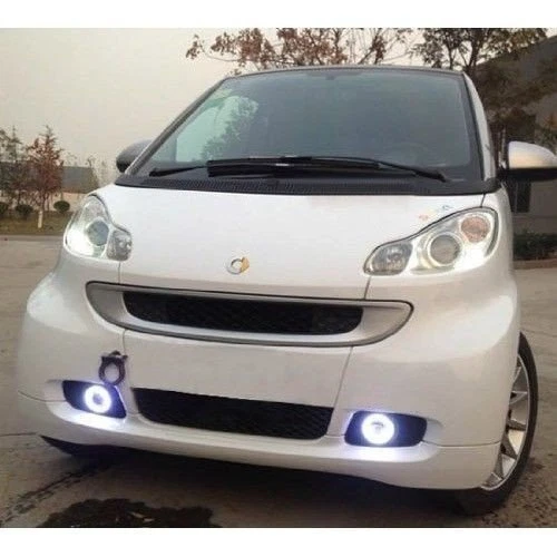 Proyector de anillo de ángel LED blanco Halo DRL luz antiniebla para Smart Fortwo 2008-2012 Foto 2 de 4