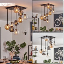 Glas Decken Lampen Flur Strahler 9-flammig Wohn Schlaf Zimmer Beleuchtung modern