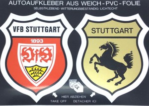 Vfb Stuttgart City Sticker Logo Bundesliga Football 427 Ebay