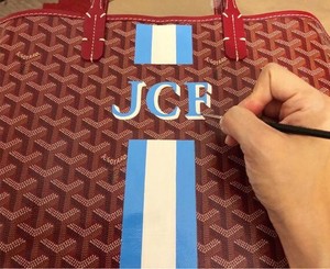 goyard tote initials