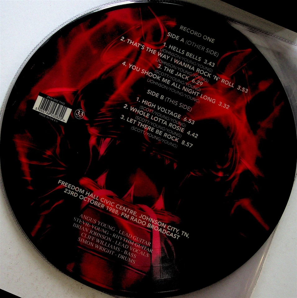 AC/DC - On The Highway To Hell - 1988 Live 2-LP (NEW Picture Disc Vinyl) - Image 2 of 2