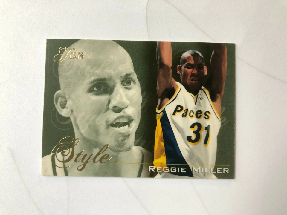 1996 REGGIE MILLER  Fleer/SkyBox  a  Basketball Card # 239  Made in USA - Image 4 of 4
