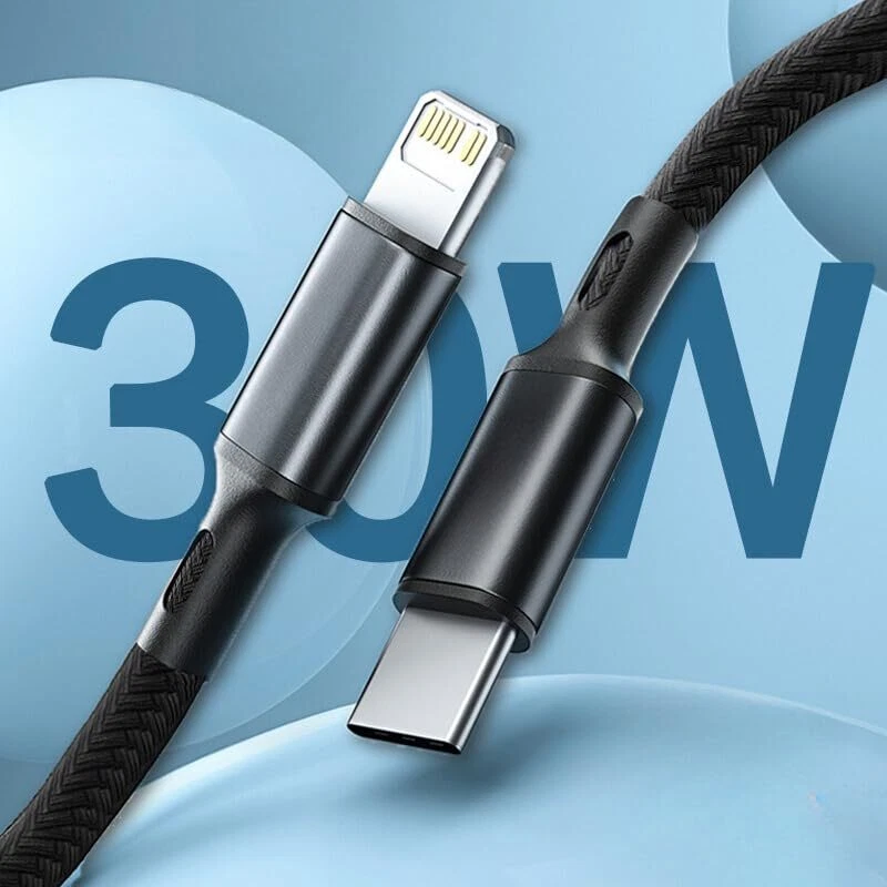 Type C to iPhone Charger 30W PD Fast Charging Cable for iPhone 14 13 12 11 Pro