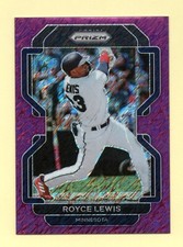 2022 Panini Prizm FOTL PURPLE SHIMMER Royce Lewis #/7 SP - MINNESOTA TWINS