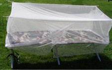 M&uuml;ckenschutz / Moskitonetz f&uuml;r Feldbett / Einzelbetten / Sonnenliegen