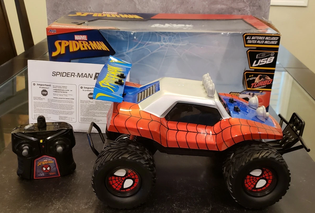 2019 JADA MARVEL SPIDER MAN RC BUGGY REMOTE CONTROL CAR 2.4GHz W USB CHARGER
