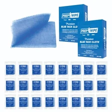 2 Boxes of 12 Prep-Wipes Blue Tack Cloths –Professional Woodworking and Painting