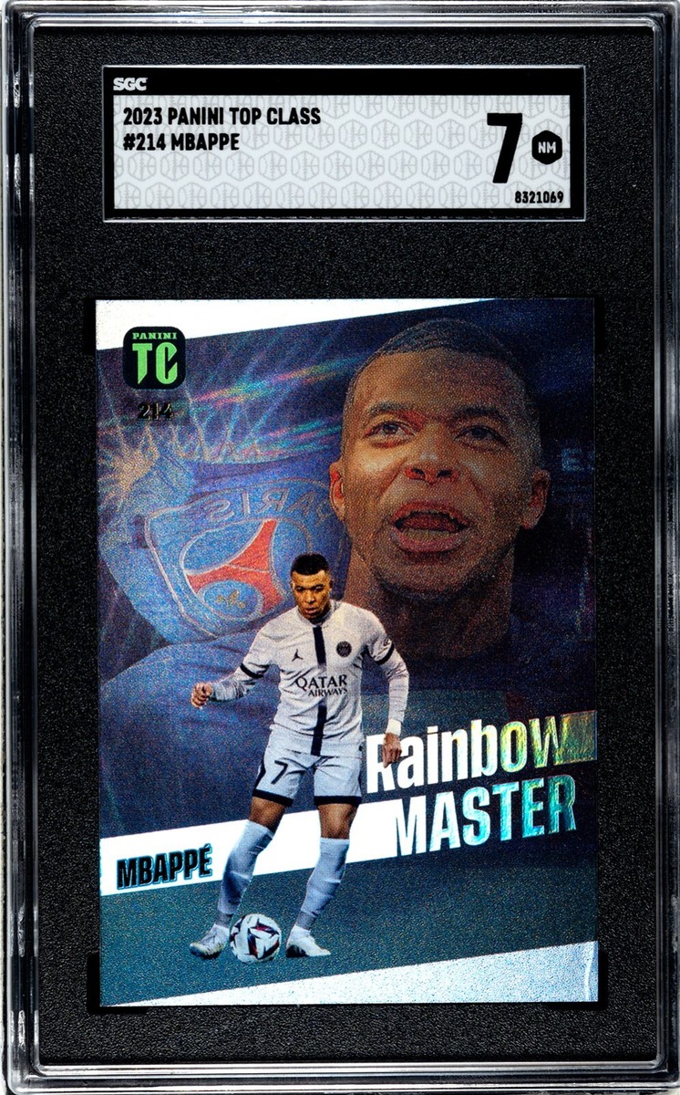 KYLIAN MBAPPE PANINI 2023 TOP CLASS RAINBOW MASTER FOIL CARD