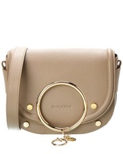 See By Chloé Leather Shoulder Bag Women's Beige