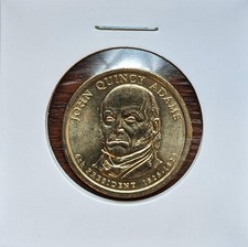 2008-P John Quincy Adams Presidential Dollar Uncirculated Actual Coin Pictured