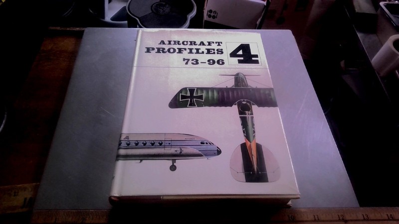 Aircraft Profiles WWII WWI HC 1968 glossy color drawings vol 4 DJ vintage old