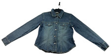 Arizona Blazer Womens Size Large Blue Denim S...